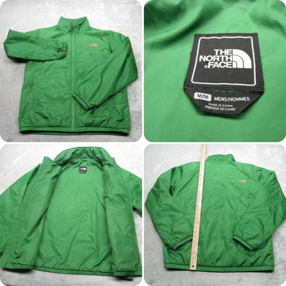 The North Face Jacket Mens Medium Green Full Zip Interchange Insulated Puffer - Picture 1 of 16
